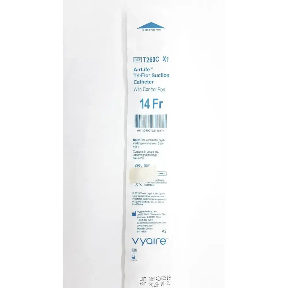 Reuse Medical Tri-Flo Suction Catheter With Control Port Ref. T260C X1, Exp. 2028 Bandages, Gauze & Dressings, second-hand product photo 1