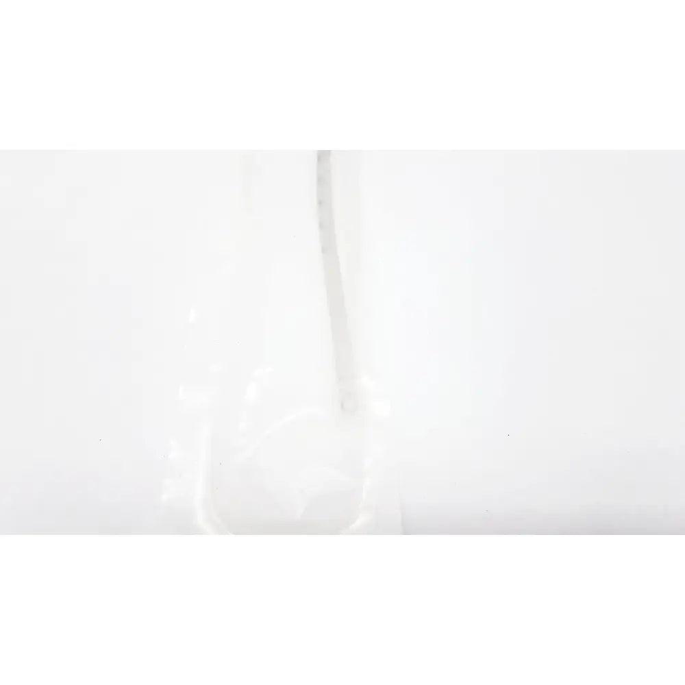 A translucent white plastic bag with a vertical zipper containing tri-flo suction catheter with control port ref t260c