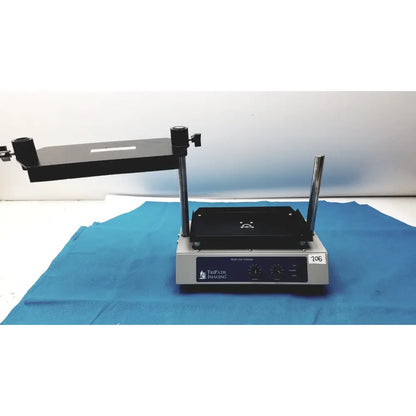 Tripath imaging multi-vial vortexer 30cr000106 black and silver dual-stage microscope stage with adjustable arms