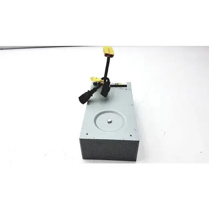 Silver metal dvd drive with black rubberized side panel and yellow clip for tripp lite hc150sl medical cart power supply