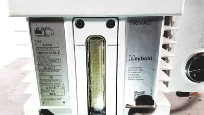 Carl Zeiss Trivac Leybold D16B Rotary Vane Vacuum Pump Rotary Vane Vacuum Pump, as-is (for parts) product photo 12