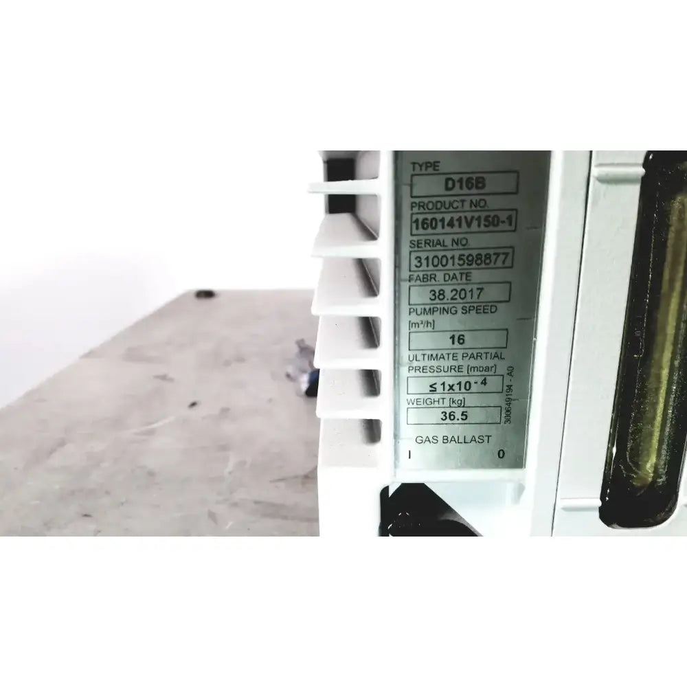 Carl Zeiss Trivac Leybold D16B Rotary Vane Vacuum Pump Rotary Vane Vacuum Pump, as-is (for parts) product photo 11