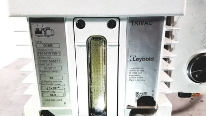 Carl Zeiss Trivac Leybold D16B Rotary Vane Vacuum Pump Rotary Vane Vacuum Pump, as-is (for parts) product photo 12