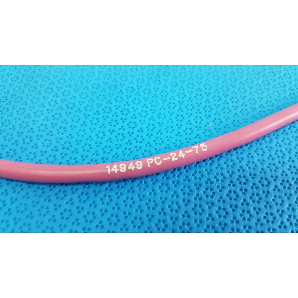 Pink insulated trompeter 14949-pcw-24-75 75 ohm video patch cord with white printed markings lot of 08