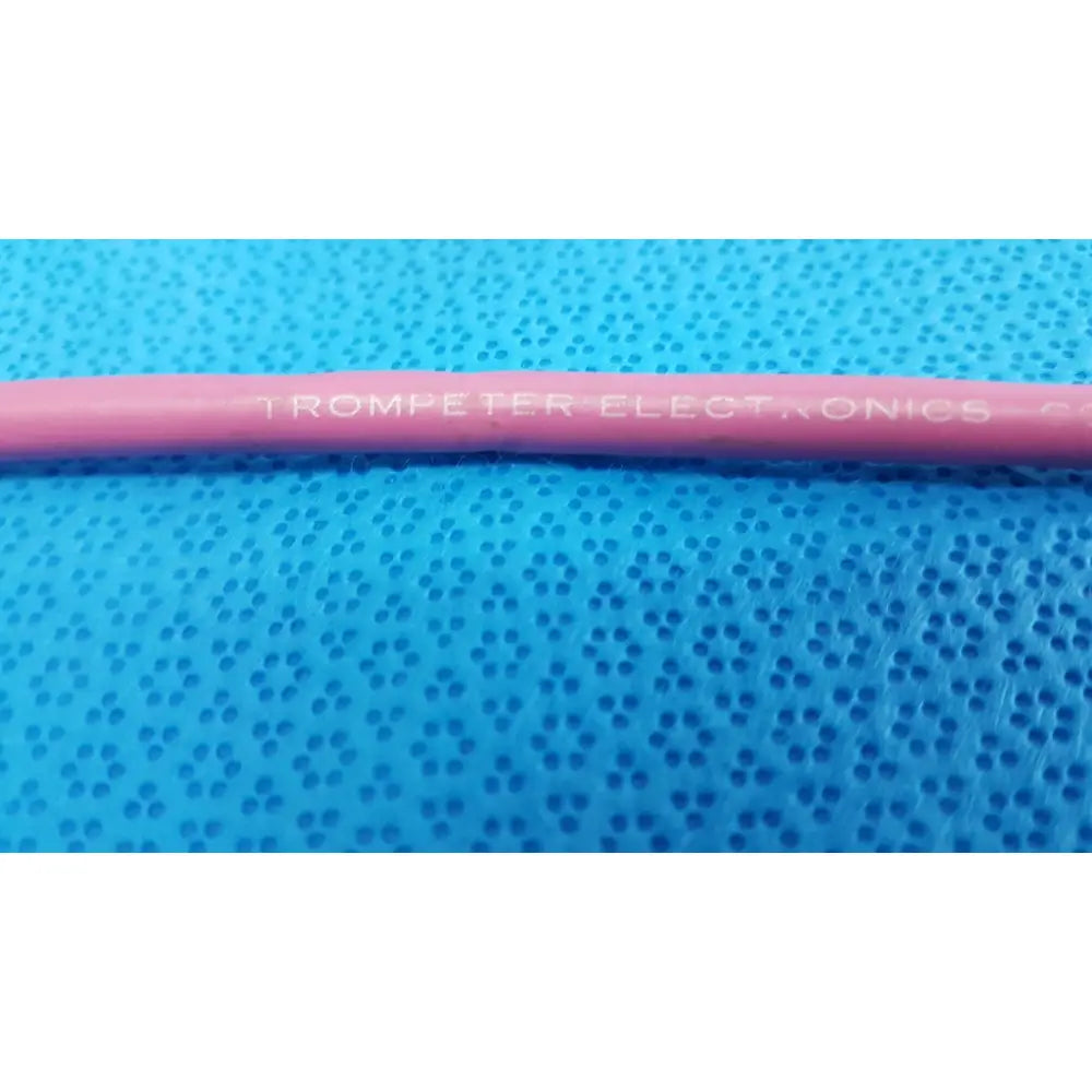 Pink insulated trompeter 14949-pcw-24-75 ohm video patch cord with trompeter electronics print lot of 08