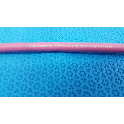 Pink insulated trompeter 14949-pcw-24-75 ohm video patch cord with trompeter electronics print lot of 08