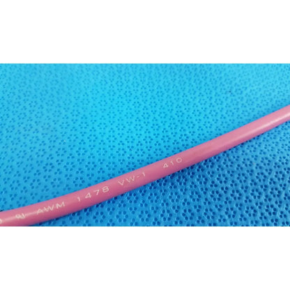 Pink insulated trompeter 14949-pcw-24-75 ohm video patch cord with white printed markings lot of 08