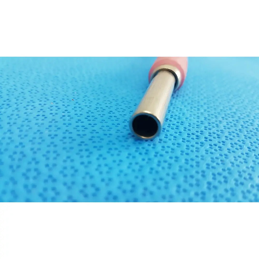 Pink-handled metal trompeter 14949-pcw-24-75 ohm video patch cord with cylindrical hollow shaft for video connections
