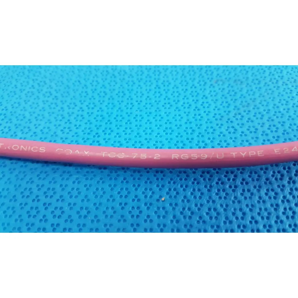 Pink trompeter 14949-pcw-24-75 rg59/u ohm video patch cord with white printed specifications pack of 8