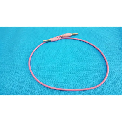 Pink trompeter 14949-pcw-36-75 ohm video patch cord with coiled design and metallic connectors for video applications
