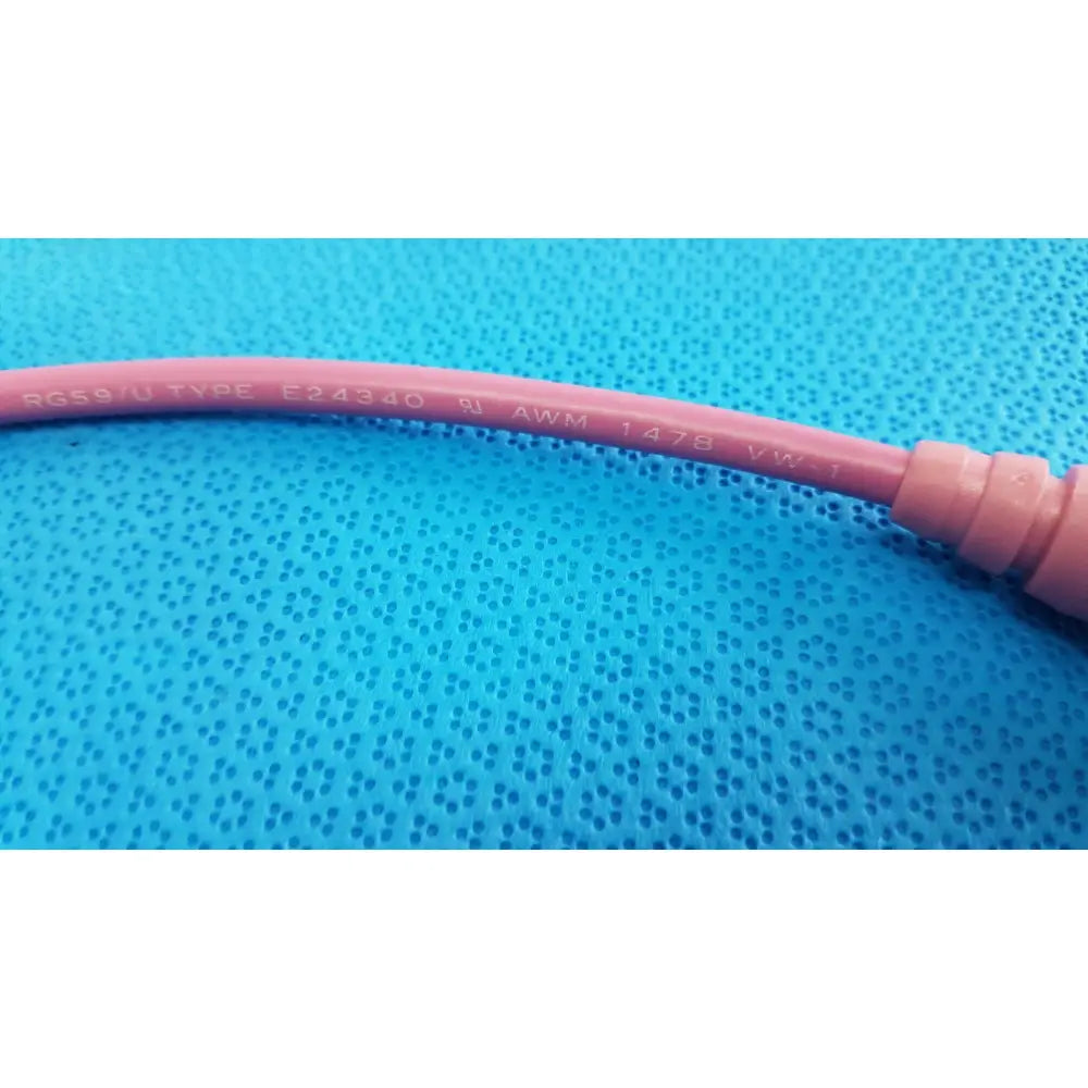 Pink trompeter 14949-pcw-36-75 ohm video patch cord with molded rg59/u coaxial connector for video use