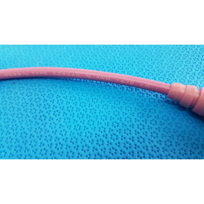Pink trompeter 14949-pcw-36-75 ohm video patch cord with molded rg59/u coaxial connector for video use