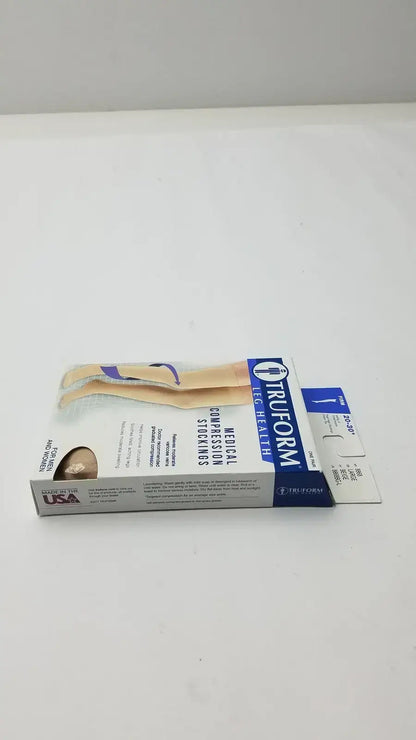 Truform Leg Health Large Medical Compressiion Stockiings, Beige 20-30 Compression Stockings, new product photo 4