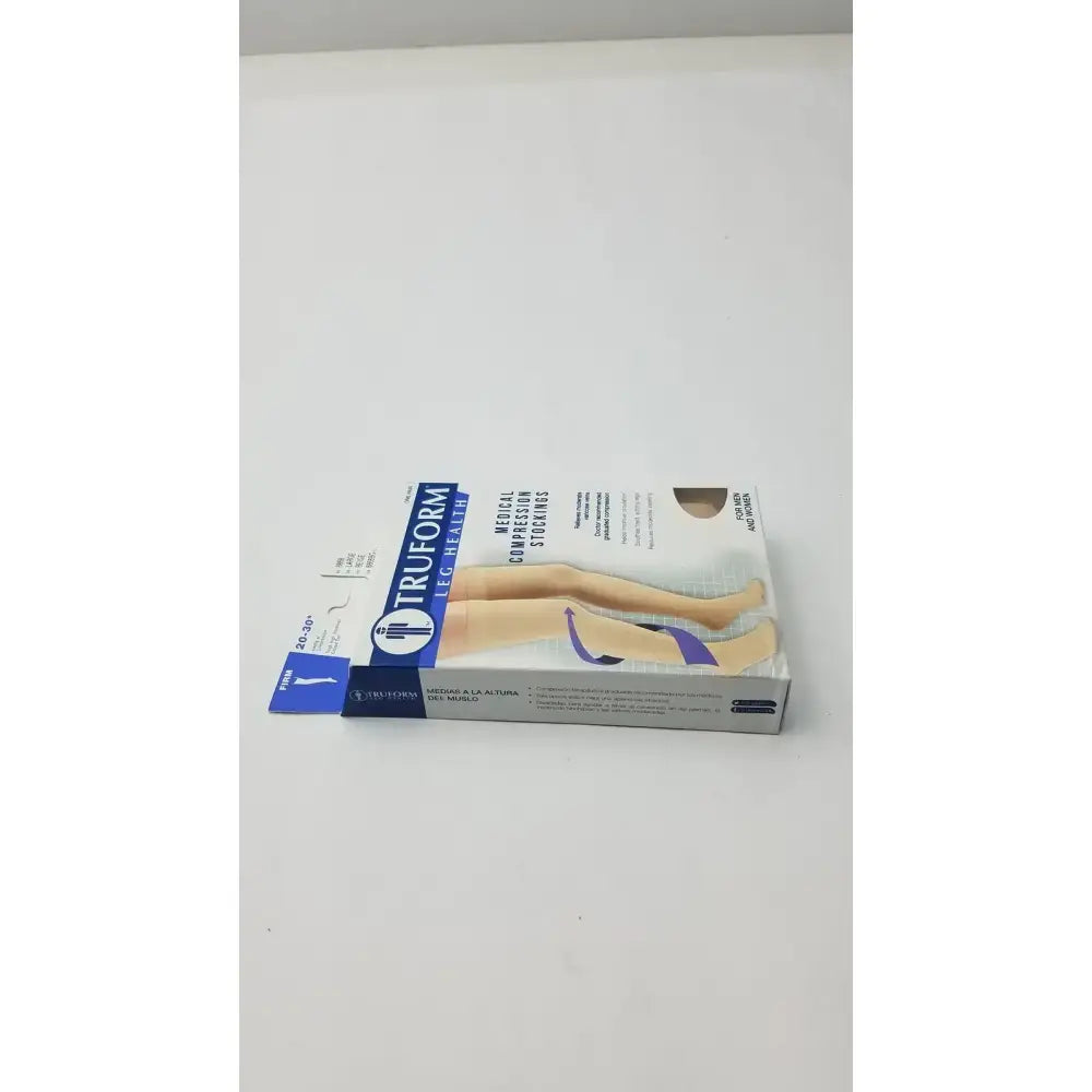 Truform Leg Health Large Medical Compressiion Stockiings, Beige 20-30 Compression Stockings, new product photo 2