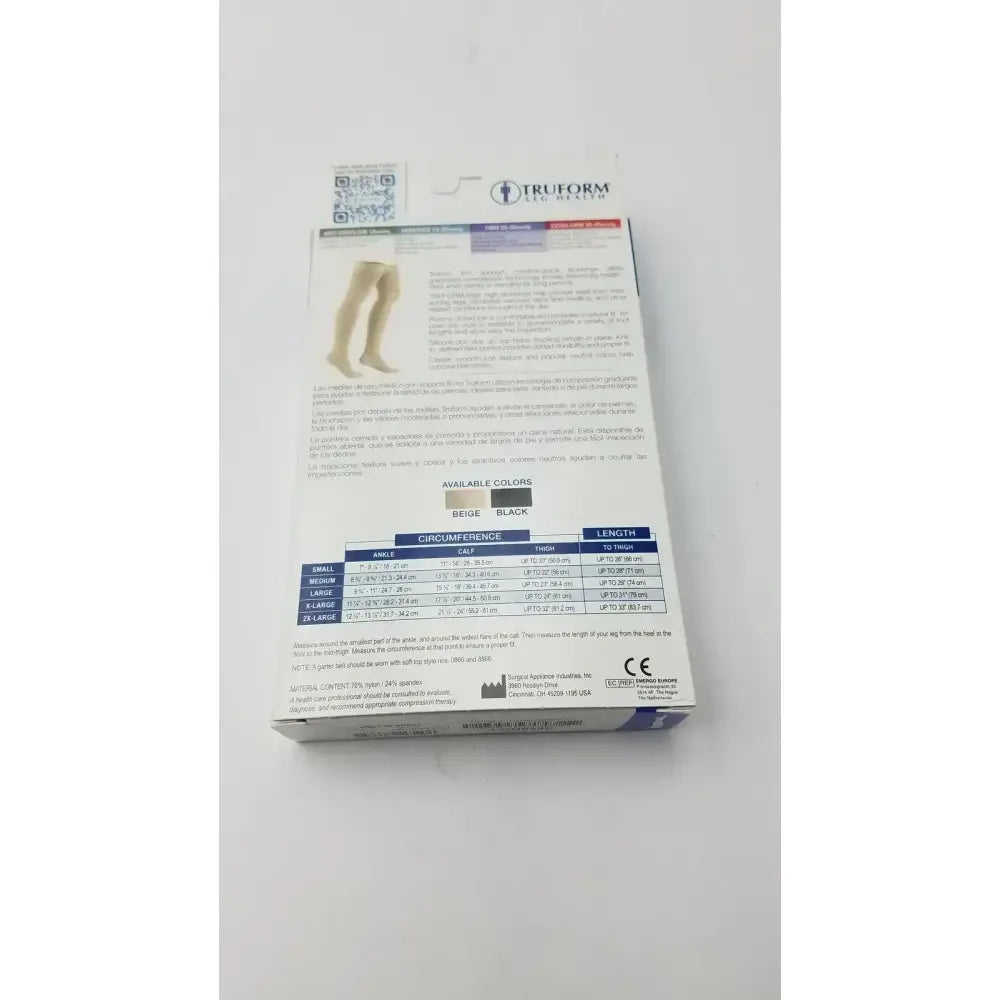 Truform Leg Health Large Medical Compressiion Stockiings, Beige 20-30 Compression Stockings, new product photo 5
