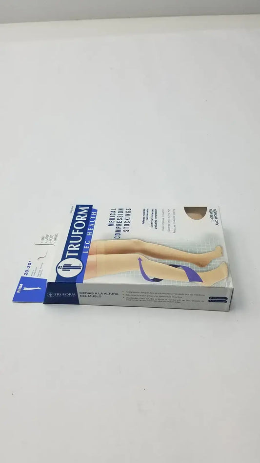 Truform Leg Health Large Medical Compressiion Stockiings, Beige 20-30 Compression Stockings, new product photo 2