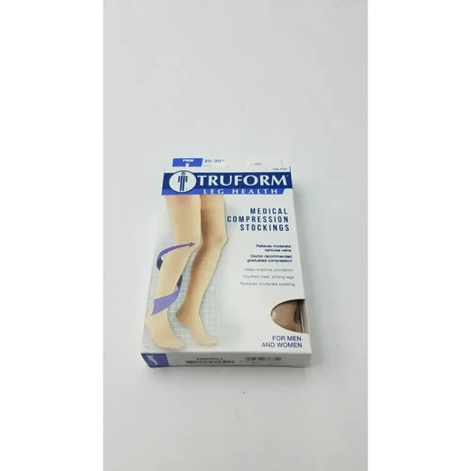 Truform Leg Health Large Medical Compressiion Stockiings, Beige 20-30 Compression Stockings, new product photo 1