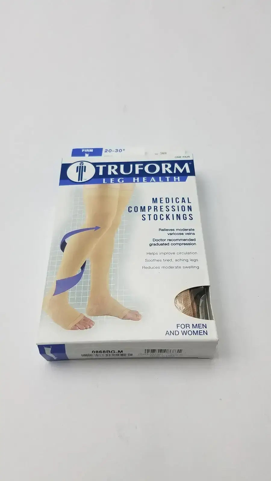 Truform Leg Health Medium Medical Compressiion Stockiings, Beige 20-30 Compression Stockings, new product photo 1