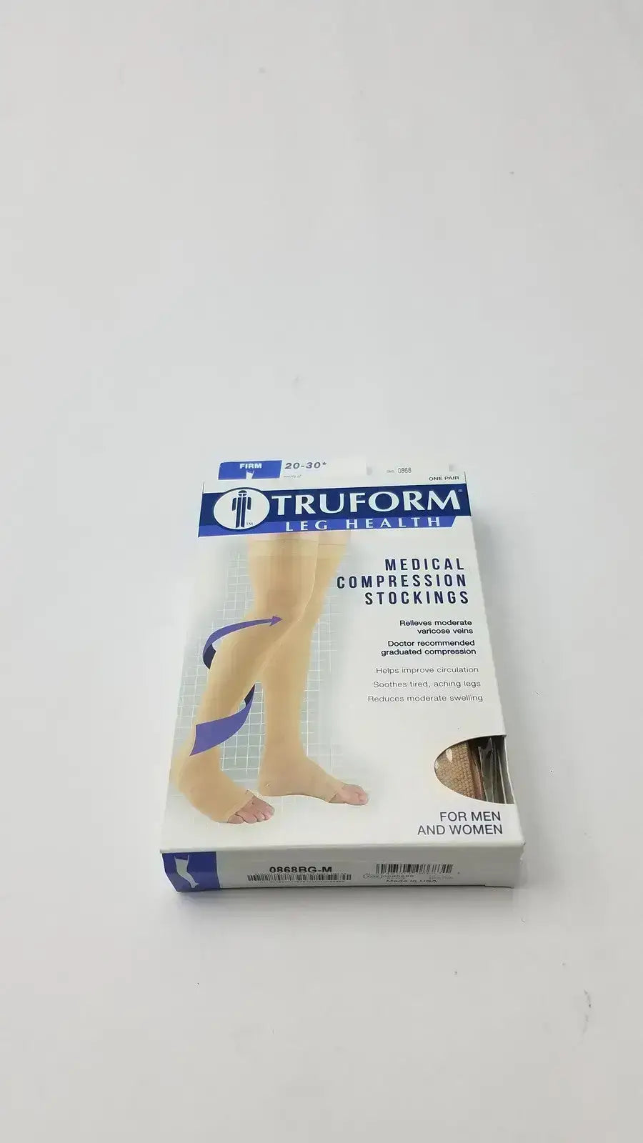 Truform Leg Health Medium Medical Compressiion Stockiings, Beige 20-30 Compression Stockings, new product photo 6