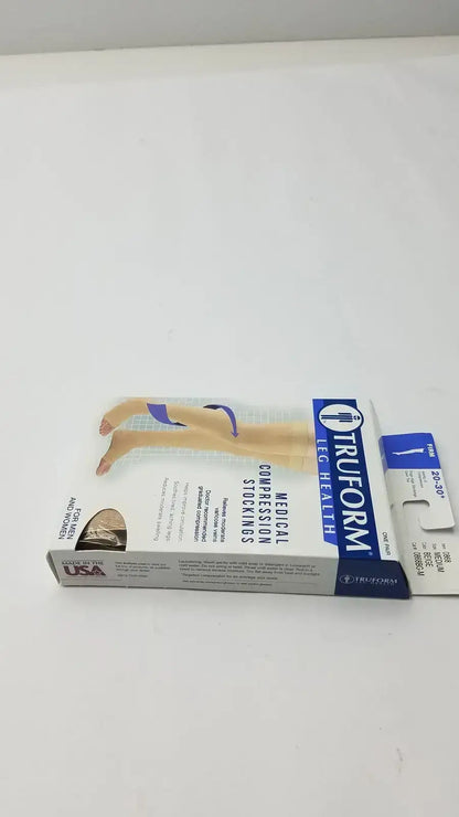 Truform Leg Health Medium Medical Compressiion Stockiings, Beige 20-30 Compression Stockings, new product photo 2