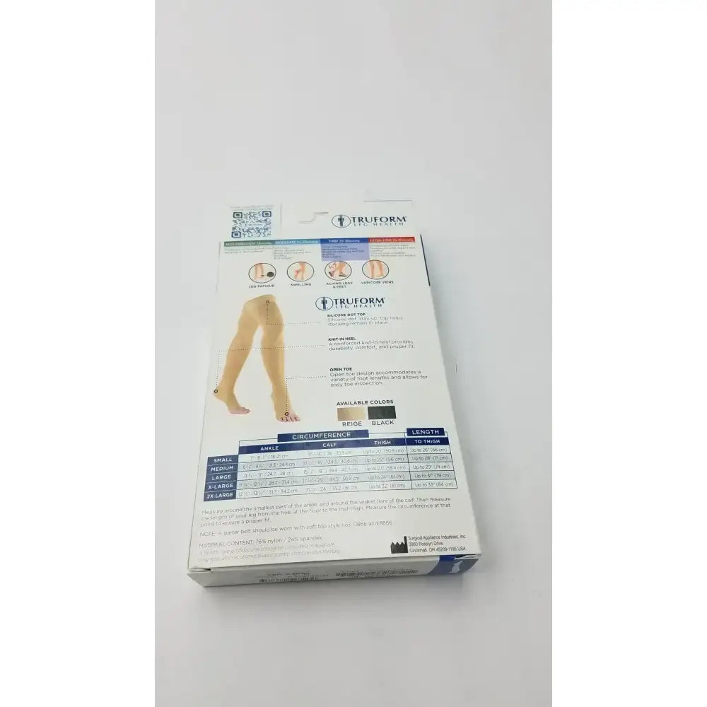 Truform Leg Health Medium Medical Compressiion Stockiings, Beige 20-30 Compression Stockings, new product photo 13