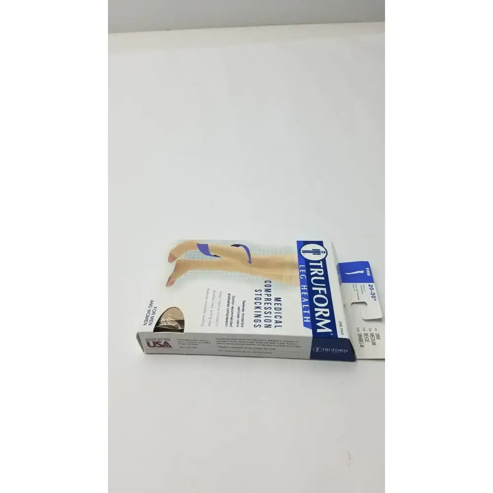 Truform Leg Health Medium Medical Compressiion Stockiings, Beige 20-30 Compression Stockings, new product photo 2