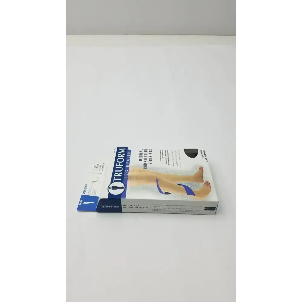 Truform Leg Health Medium Medical Compressiion Stockiings, Black 20-30 Compression Stockings, new product photo 5