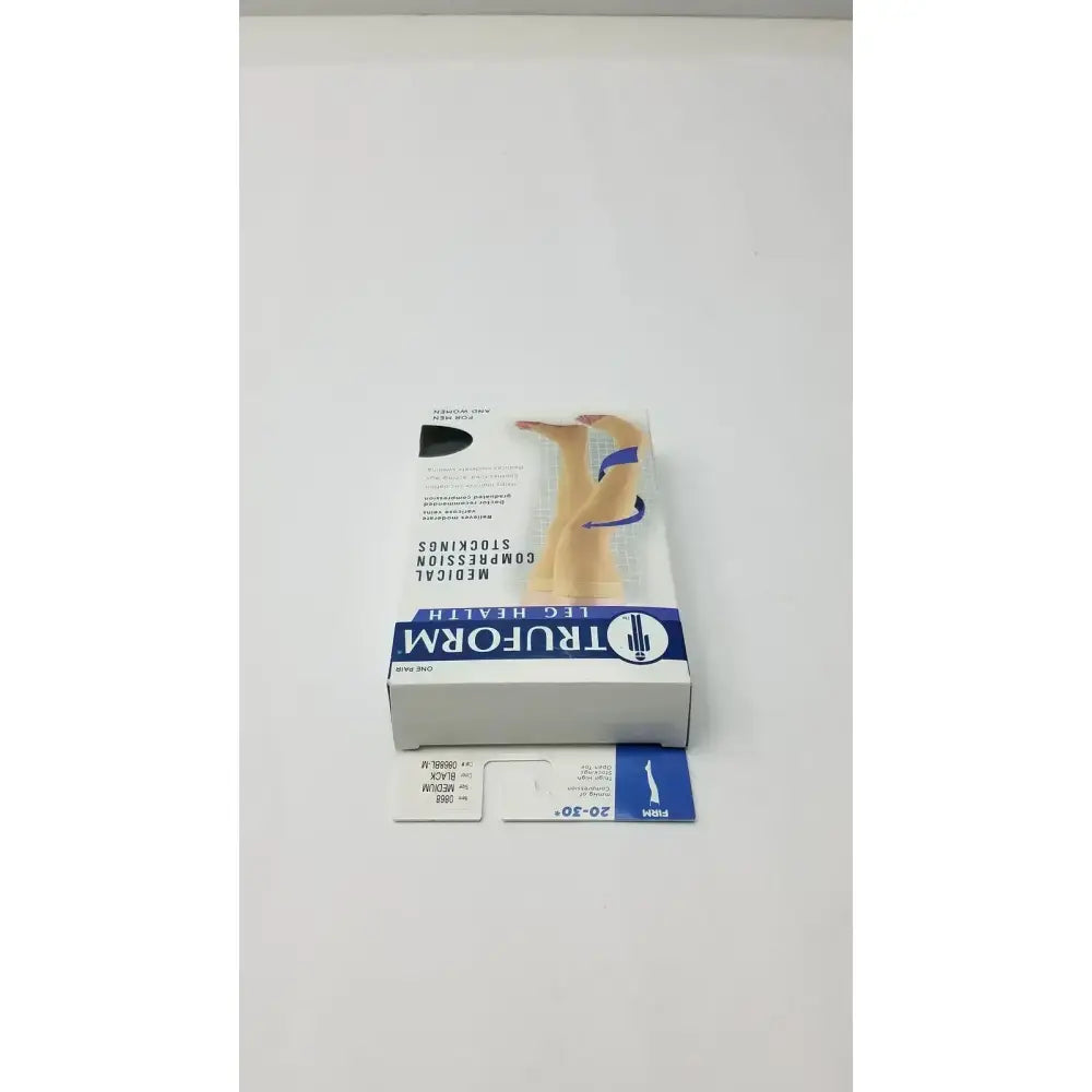 Truform Leg Health Medium Medical Compressiion Stockiings, Black 20-30 Compression Stockings, new product photo 4