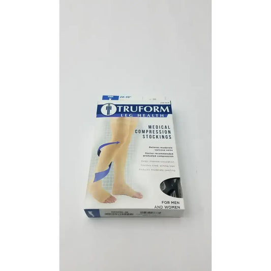 Truform Leg Health Medium Medical Compressiion Stockiings, Black 20-30 Compression Stockings, new product photo 1
