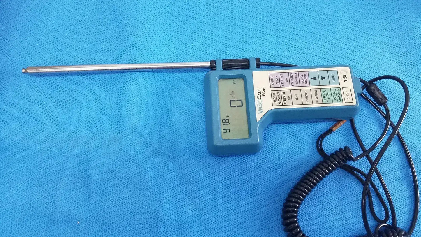 TSI Velocicalc Plus 8386 Multi-Parameter Temperature Velocity Meter Air Velocity and Temperature Meter, second-hand product photo 9