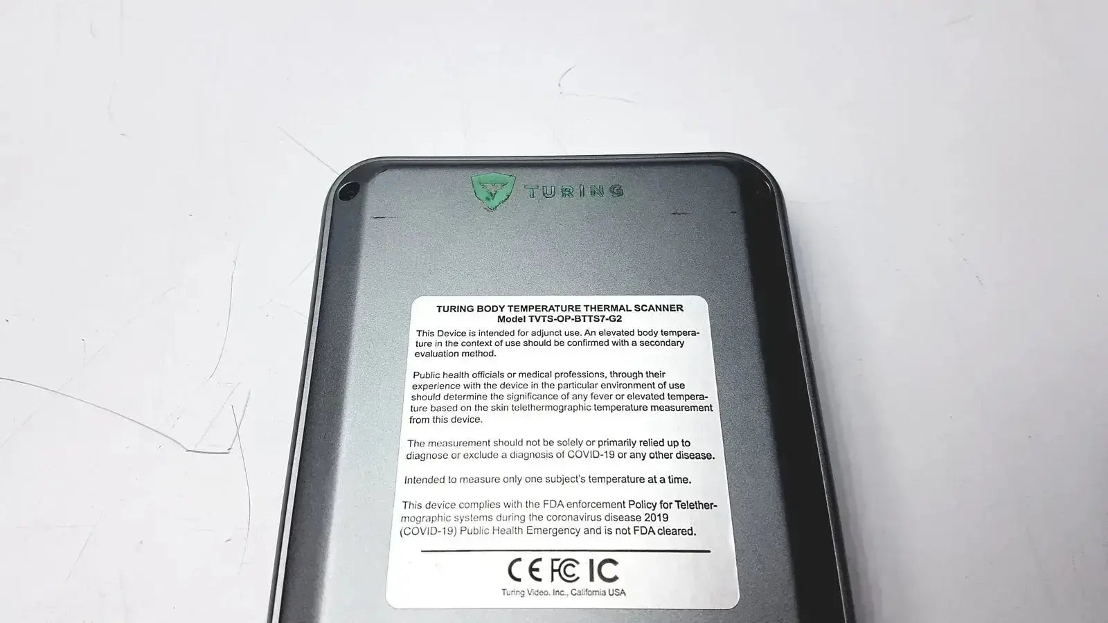 Turing Body Temperature Thermal Scanner Model TVTS-OP-BTTS 7-G2 Thermal Scanner, second-hand product photo 5