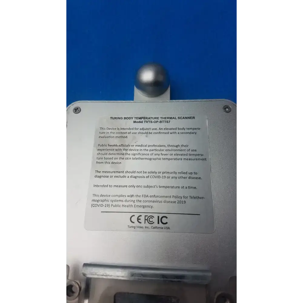 Turing Body Temperature Thermal Scanner Model TVTS-OP-BTTS7 Body Temperature Thermal Scanner, second-hand product photo 8