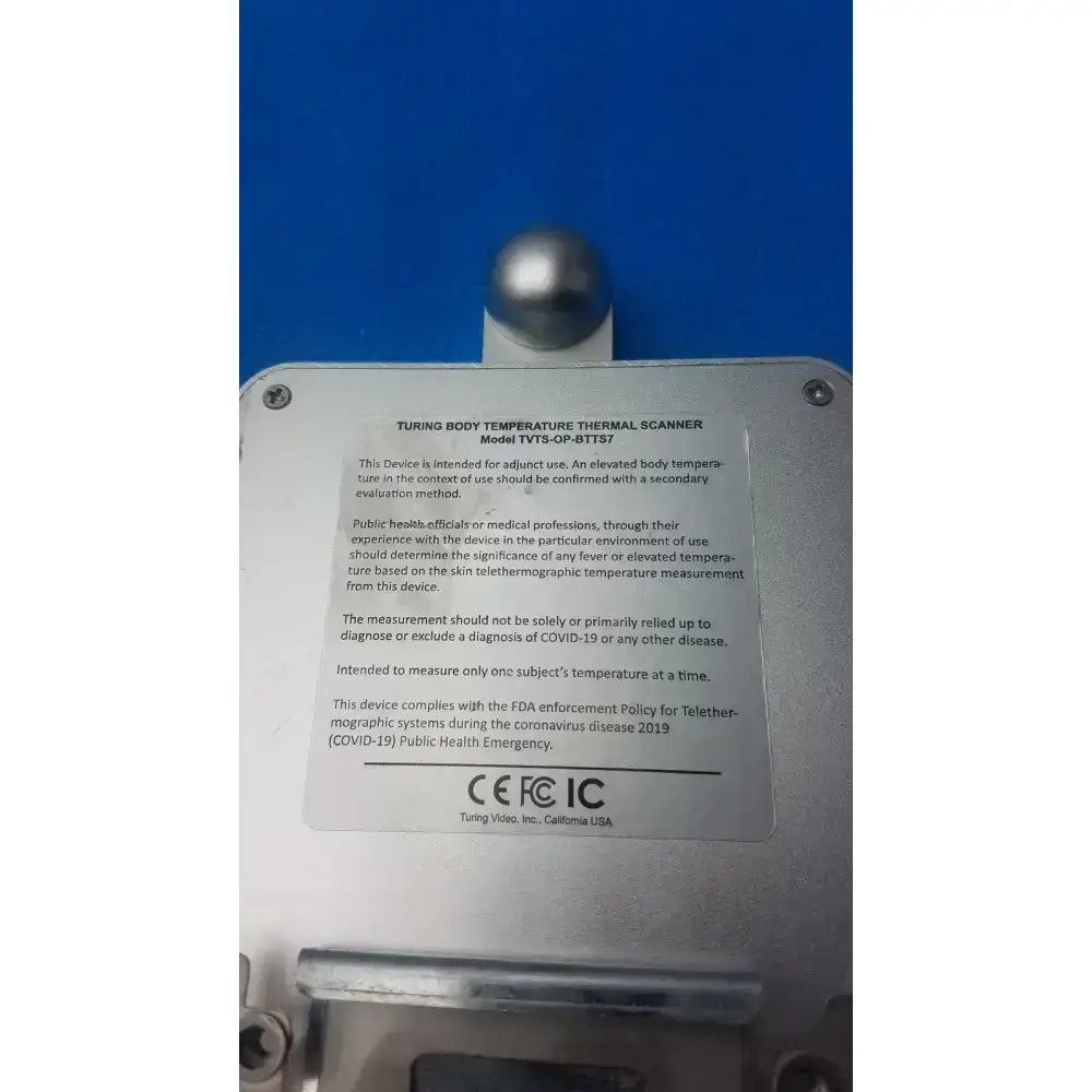 Turing Body Temperature Thermal Scanner Model TVTS-OP-BTTS7 Body Temperature Thermal Scanner, second-hand product photo 8