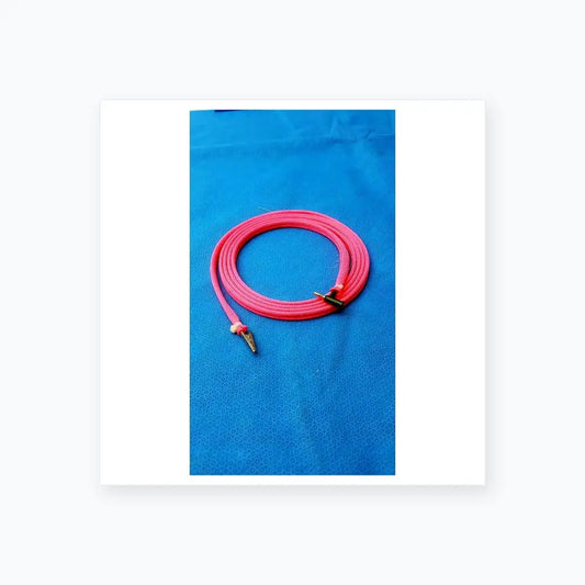 Reuse Medical Two Sides Pink Cable One Side Clip and 2nd Side Male Plug Coax. Cables & Connectors, second-hand product photo 1