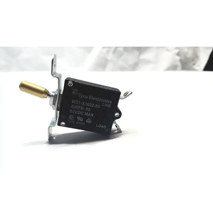 Tyco Electronics Toggle Circuit Breaker W31-X1022-50, 50A, 50VDC Circuit Breaker, second-hand product photo 1