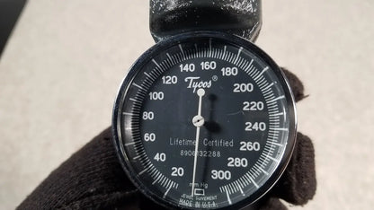 Tycos Hand Aneroid Gauge Lifetime Certified 8906132288 Aneroid Blood Pressure Gauge, second-hand product photo 8