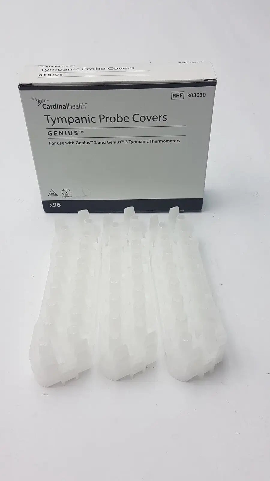 Covidien Tympanic Thermometer Probe Covers Genius Cardinal, Covidien 303030 Tympanic Thermometer Probe Covers, second-hand product photo 2