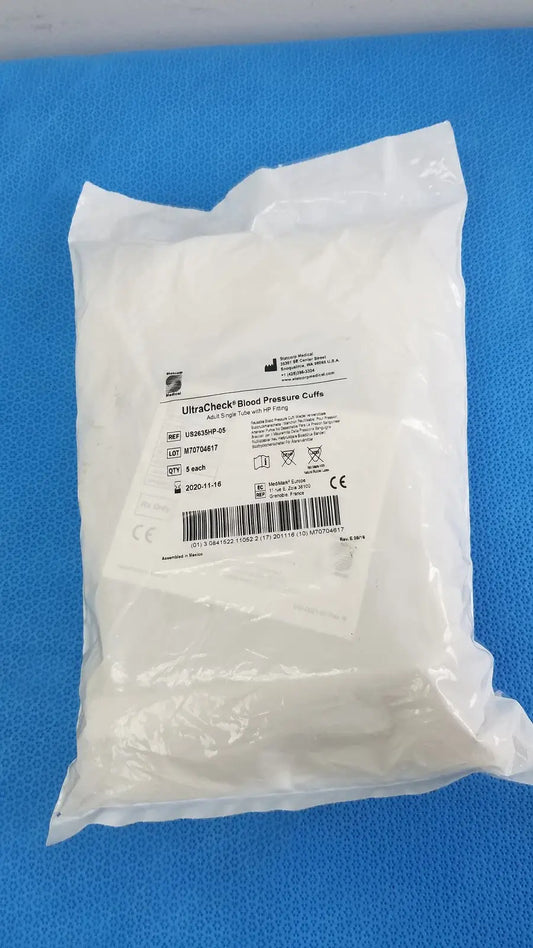 Reuse Medical UltraCheck Blood Pressure Cuff Adult Single Tube with HP Fitting - US2635HP-05 Blood Pressure Machines & Monitors, second-hand product photo 1