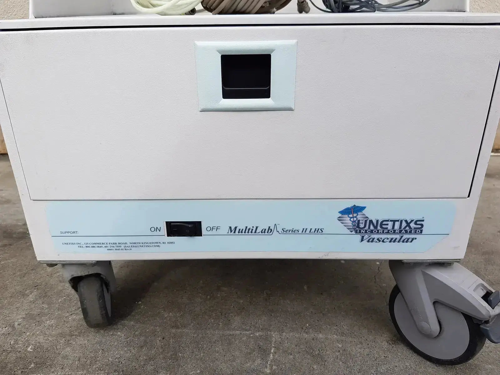 Unetixs Vascular Unetix 11948-0000-01 Multilab Series II LHS Vascular Cart With Extras Vascular Diagnostic Cart, second-hand product photo 7
