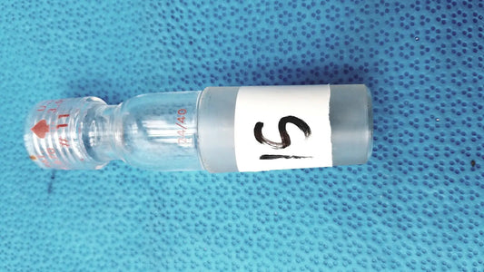 Reuse Medical Used Glass Thermometer Adapter 24/40 Inner Joint – Mini Thread, Made in USA Lab Flasks, second-hand product photo 1