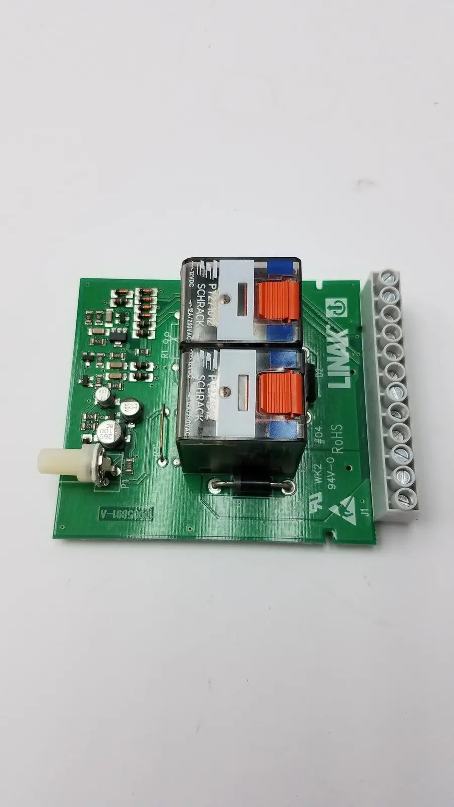 LINAK Used LINAK 10905891-A Board Unit with 2 Schrack PT271012 Relays Control Board Unit, second-hand product photo 5