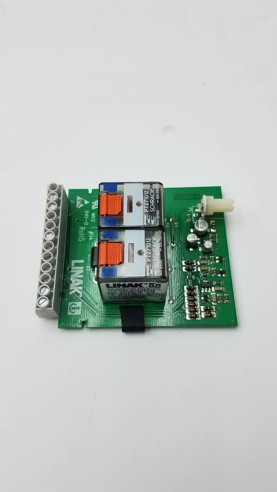 LINAK Used LINAK 10905891-A Board Unit with 2 Schrack PT271012 Relays Control Board Unit, second-hand product photo 2
