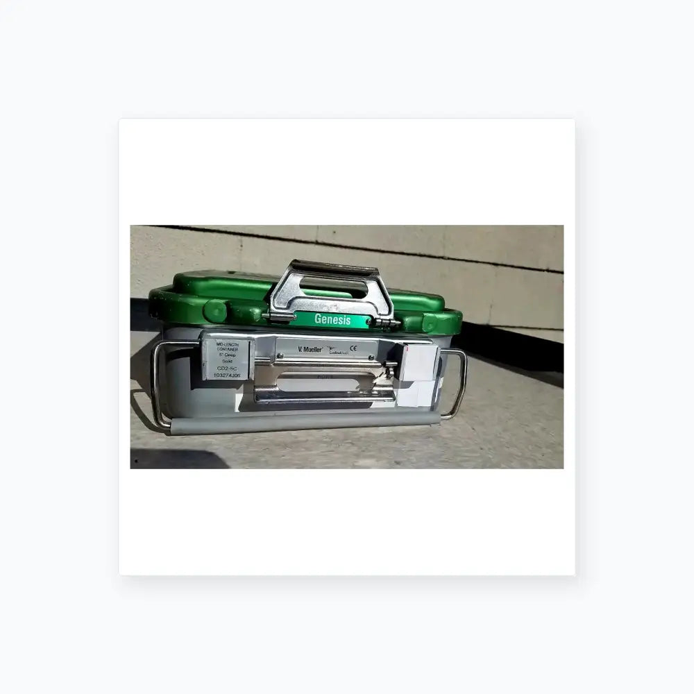 Reuse Medical V.Mueller Genesis CareFusion Sterilization Container 5" Deep Solid CD2-5C Sterilization Trays & Cases, second-hand product photo 1