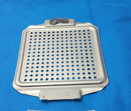 V. Mueller Genesis Top Retention Plate – Surgical Sterilization Case Part – Used Sterilization Case Part, second-hand product photo 1