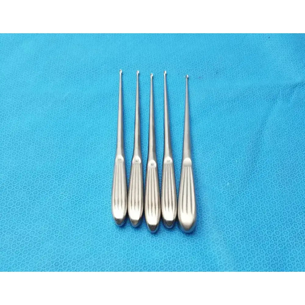 V. Mueller OS993-004 Bruns Straight Curette for Orthopedic Lot of 5 Orthopedic Curette, second-hand product photo 1