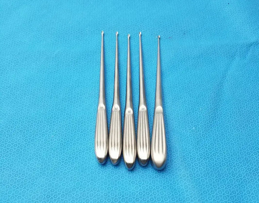 V. Mueller OS993-004 Bruns Straight Curette for Orthopedic Lot of 5 Orthopedic Curette, second-hand product photo 1