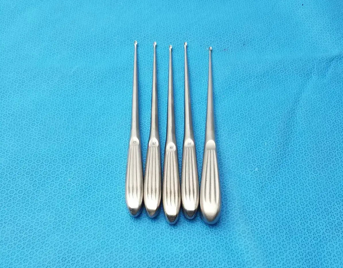 V. Mueller OS993-004 Bruns Straight Curette for Orthopedic Lot of 5 Orthopedic Curette, second-hand product photo 1