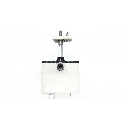 White rectangular water heater pressure relief valve with black accents and metallic fittings for vacutrol health care sugrical