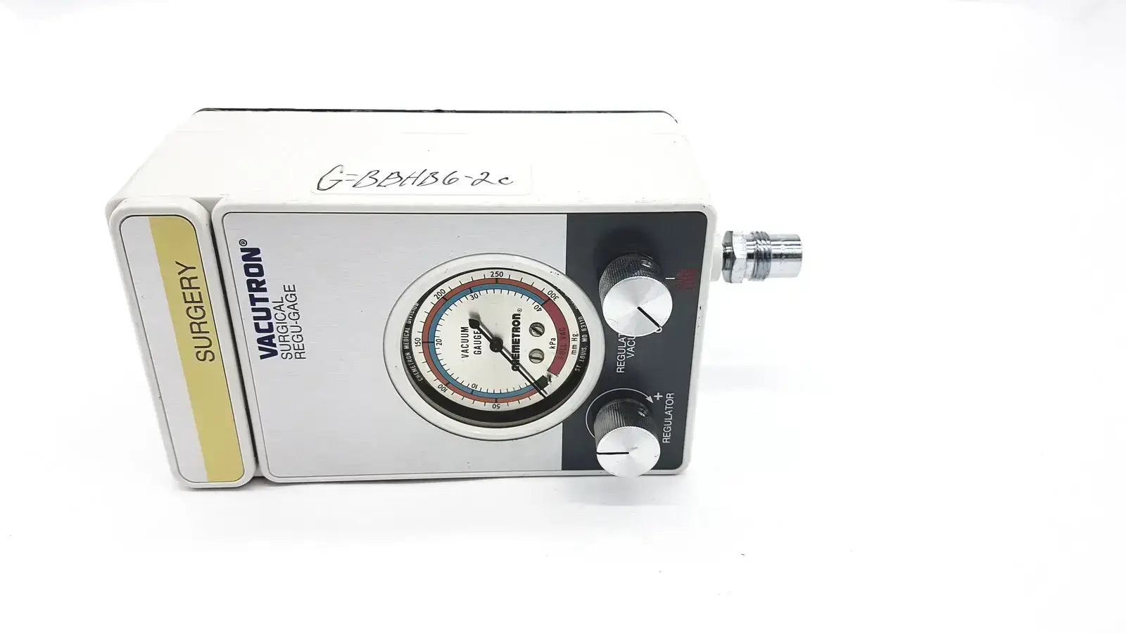 Vacutron 22040012 Surgical Regu Gage Suction Regulator Gauge, as-is (for parts) product photo 1
