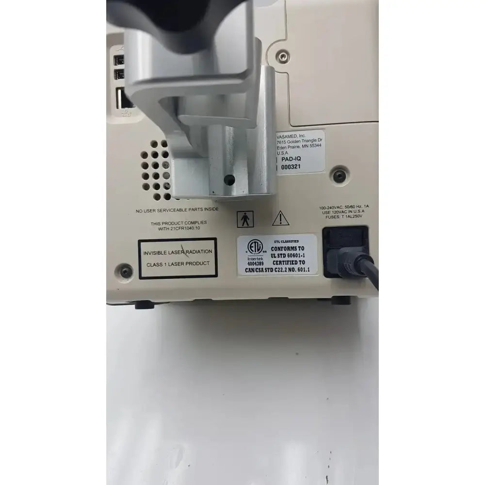 Vasmed Vasamed SensiLase Pressure Testing Monitor Ref. PAD-IQ Pressure Testing Monitor, as-is (for parts) product photo 4